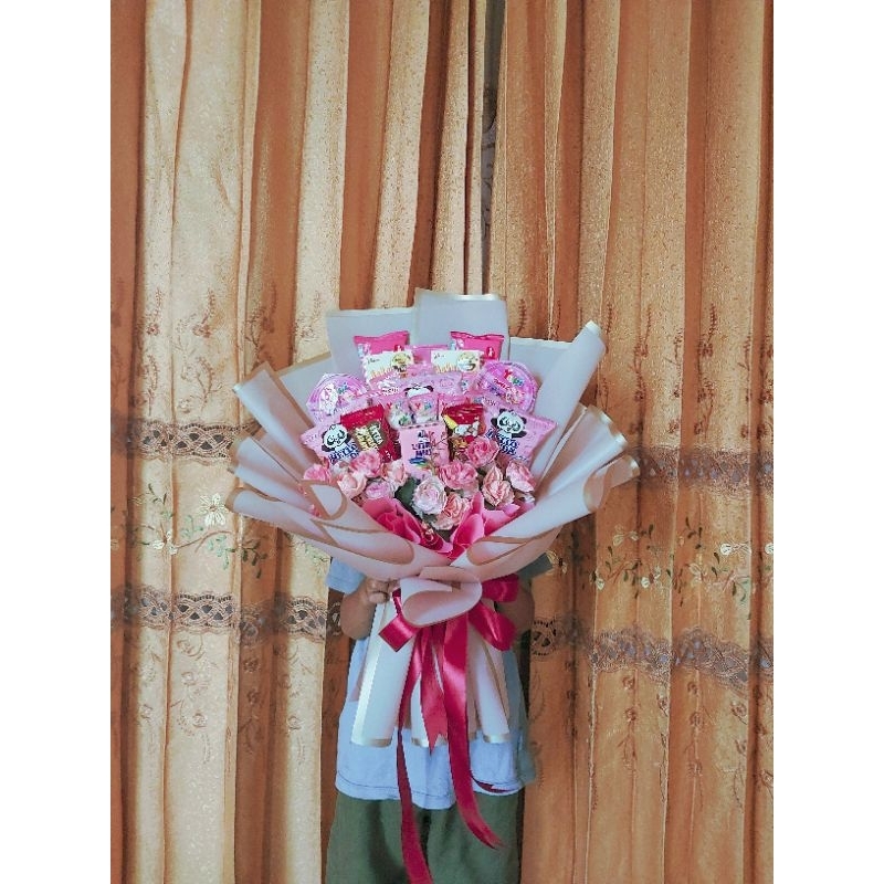 

buket bunga snack