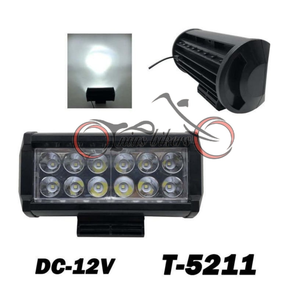 LAMPU TEMBAK 12 MATA 5211 X CASE LED MOTOR MOBIL UNIVERSAL