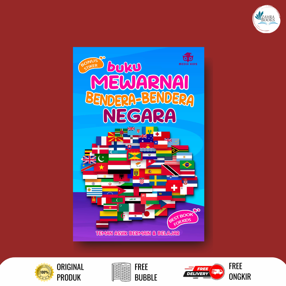 BUKU MEWARNAI BENDERA BENDERA NEGARA - Media Eduka