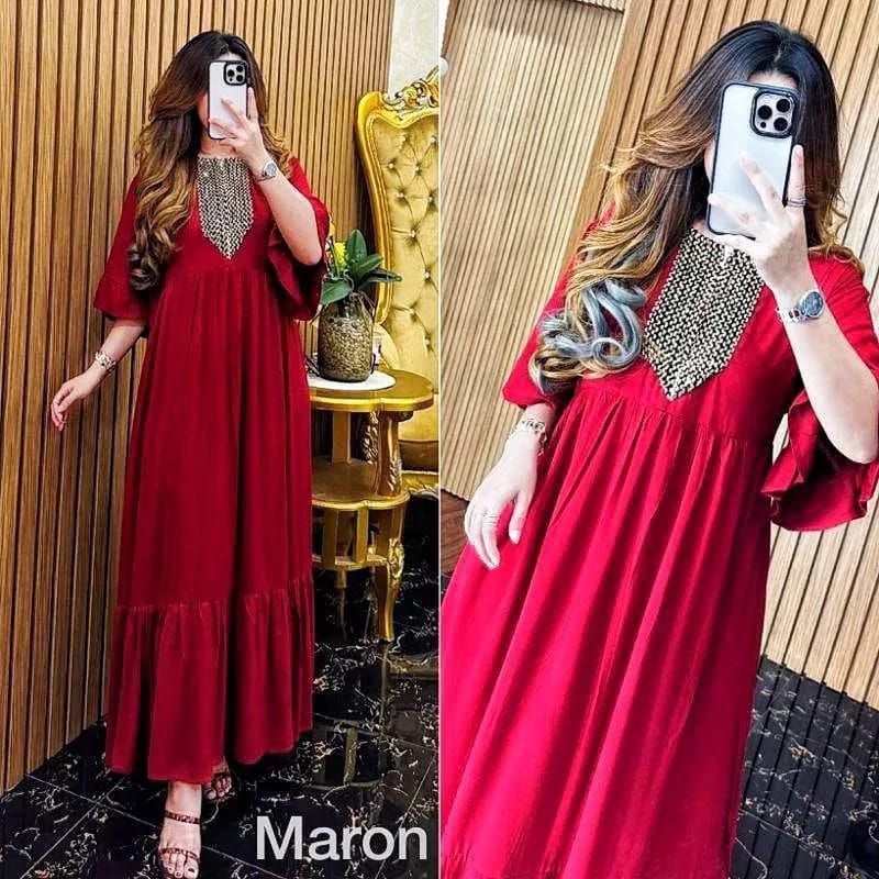 AMEERA DASTER WANITA //DASTER RENDA SULTAN//DASTER WANITA POLOS//DASTER BUSUI//DASTER LENGAN 3/4 //D