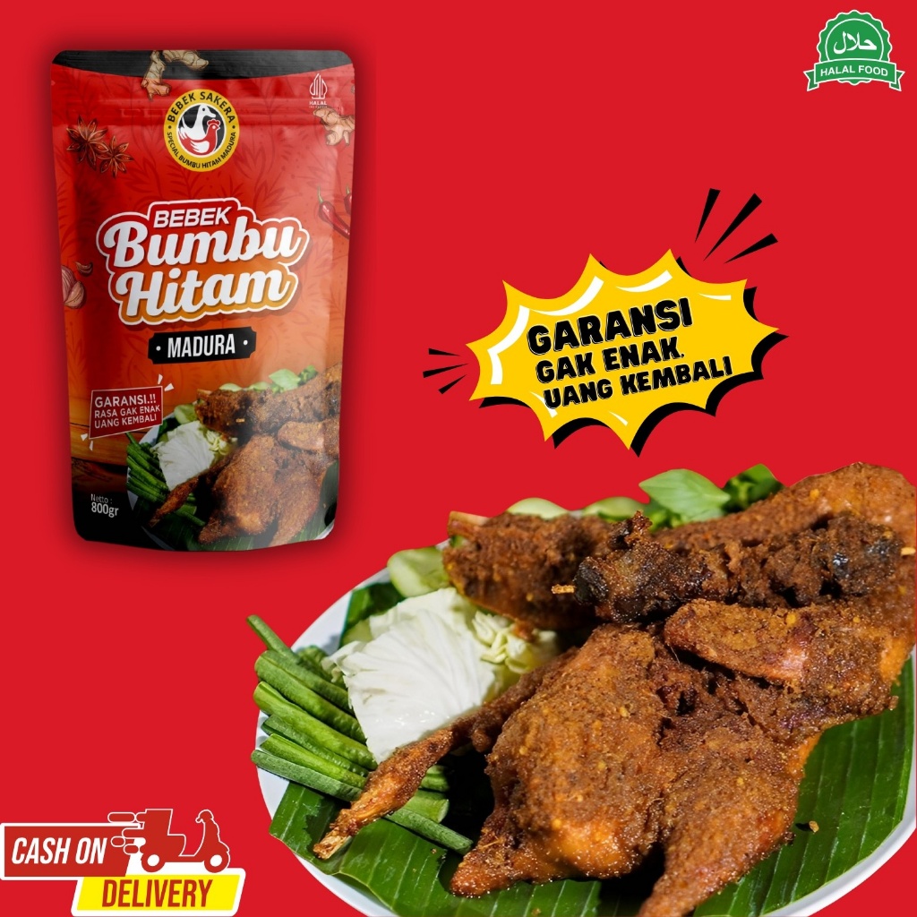 

bebek bumbu hitam madura bebek utuh praktis siap saji bumbu ireng sambal ijo