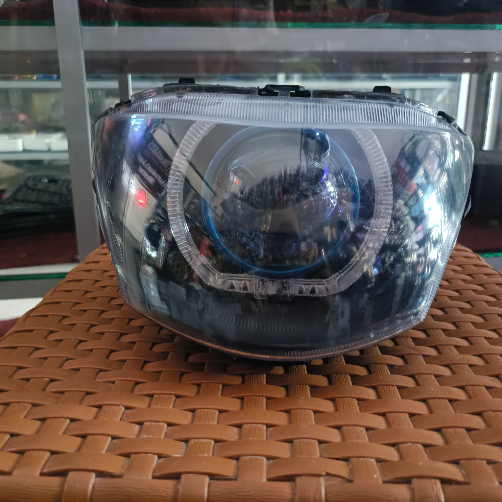 Lampu depan Mio J Set biled 2,5 inch Biled AYOTO lengkap reflektor
