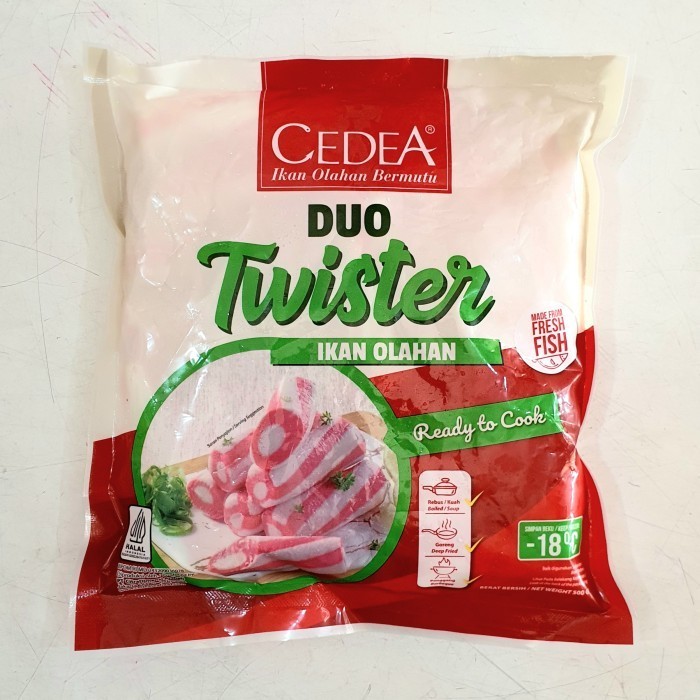 

Cedea duo twister 500gr ikan olahan enak