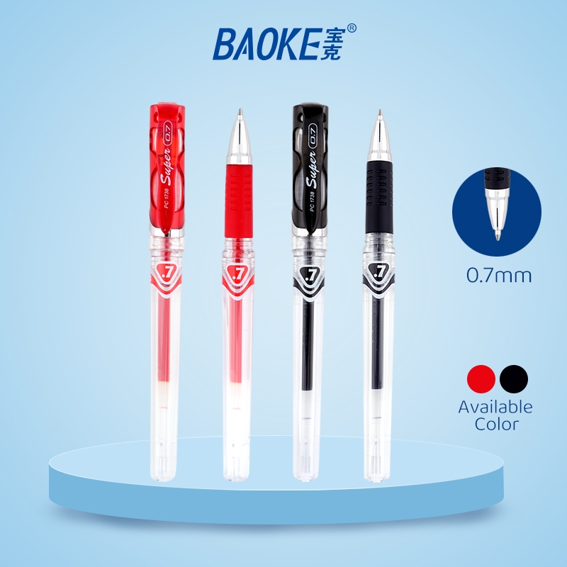 

BAOKE Pulpen Gel 0.7mm Kapasitas Besar Tinta Hitam Tahan Air Pegangan Anti Slip Penulisan Halus PC1738