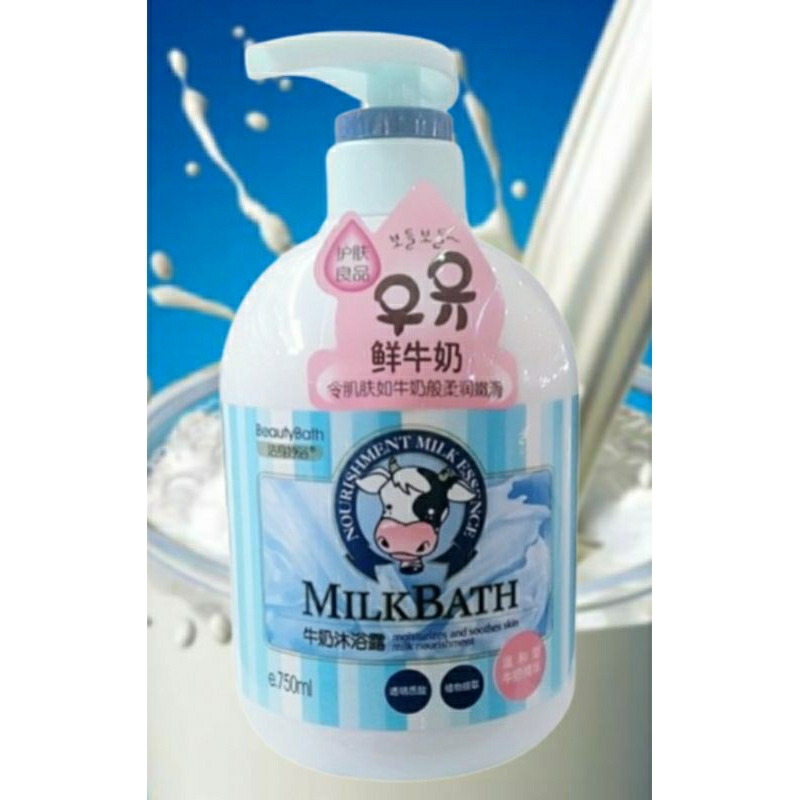 Sabun Susu MilkBath Nourishment milk essence / sabun cair susu sapi/memutihkan/ sabun ekstrak susu s