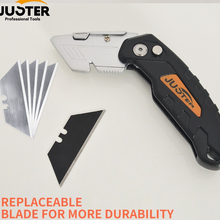 

KODE Q23N Pisau Cutter Gypsum Lipat Cutter Pisau Serbaguna Cutter Triplek Plafon Merk Juster