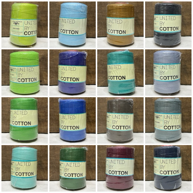 benang rajut united doily cones 300gr / katun lace / cotton yarn