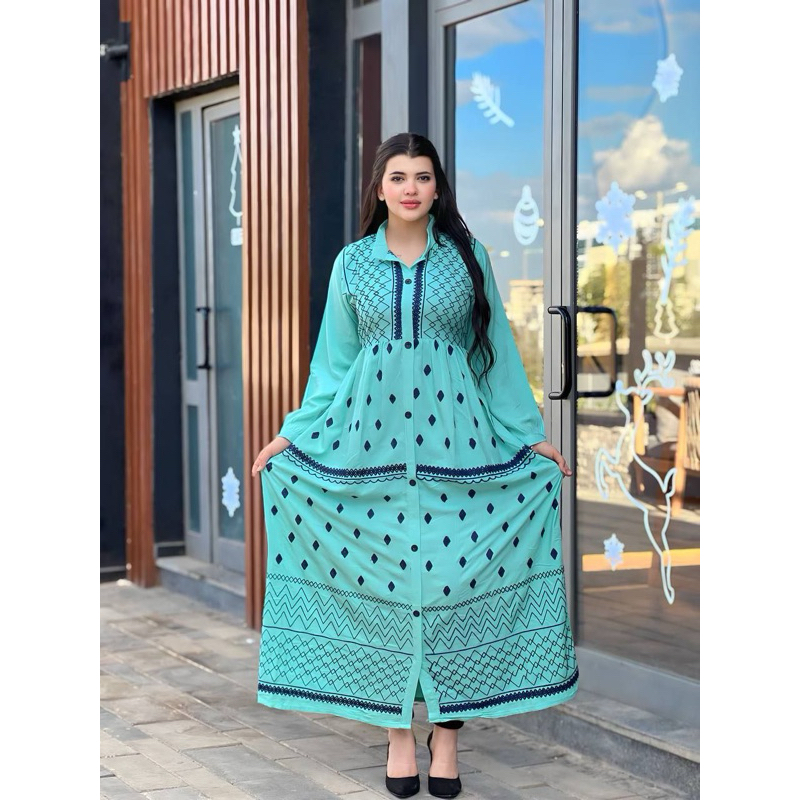 JALABIYA KATUN BORDIR SULAM ORI MESIR 20