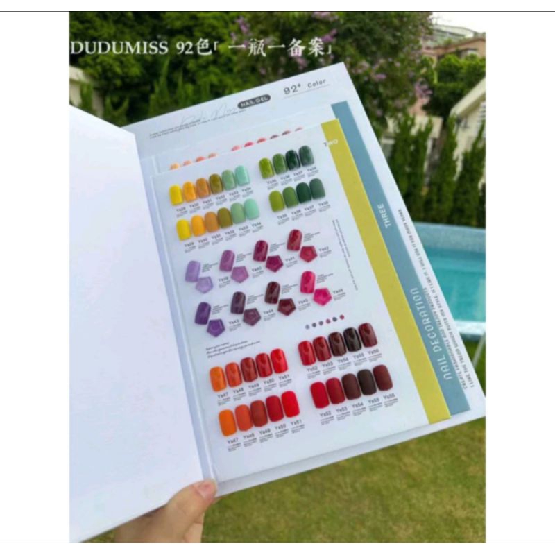 Youse miss dudu 92 warna kutek gel set free display nail art gel polish