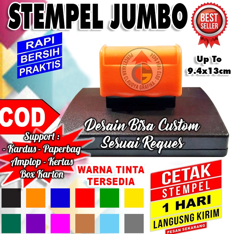 

KODE D36V Stempel Jumbo Kardus Kertas Paperbag