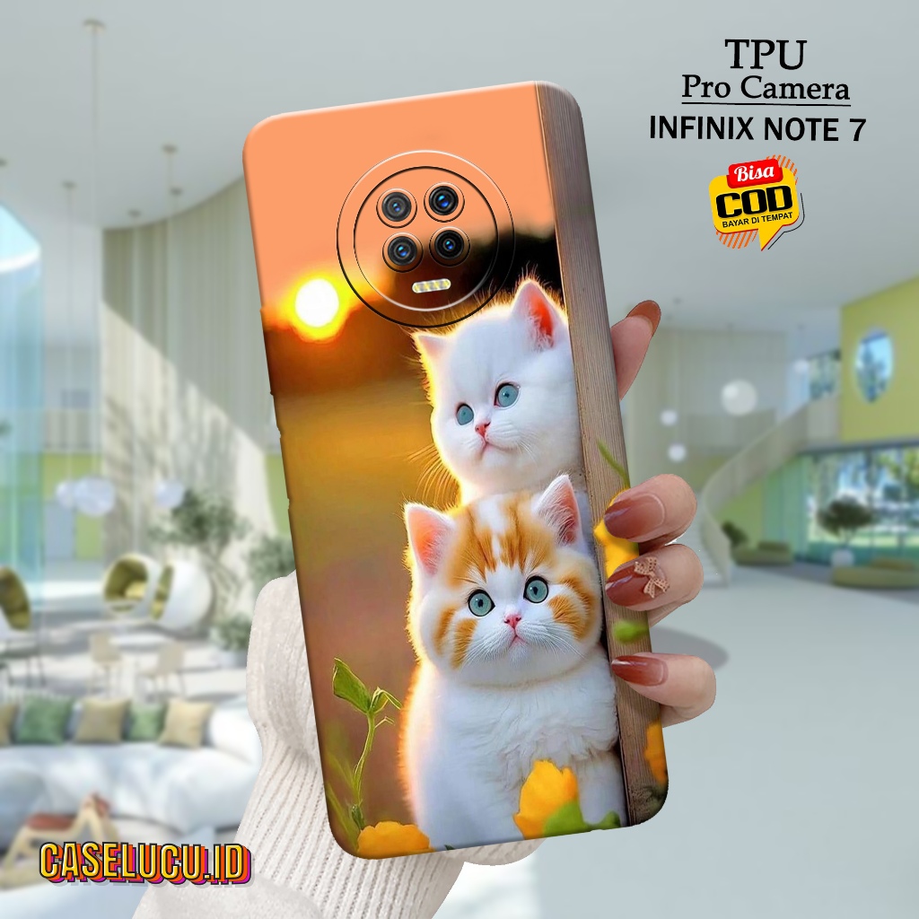 Casing Hp Infinix Note 7 Terbaru Fashion Case Kucing Case Hp Infinix Note 7 Soft Case Hp Infinix Not