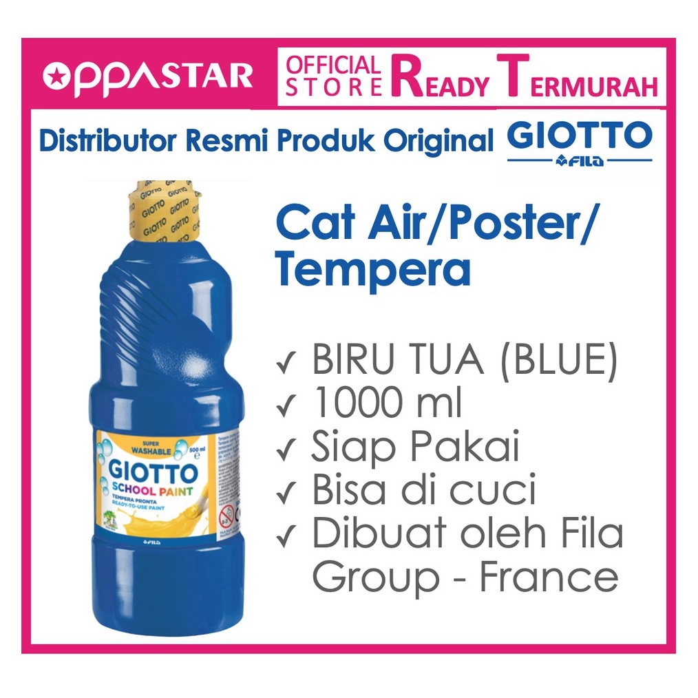 

KODE R97Q Cat Air Cat Poster Cat Tempera Giotto School Paint 1 ml Blue Ultramarine Biru Tua
