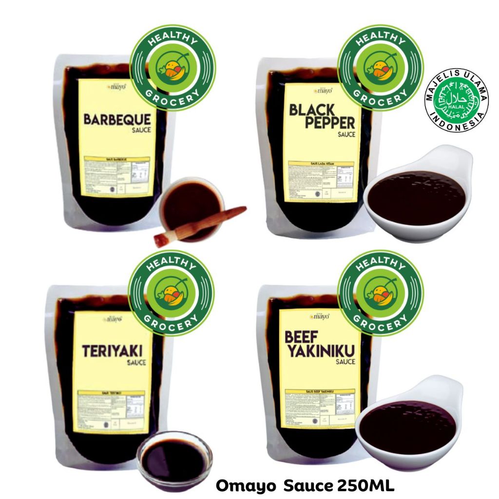 

Omayo Japanese Teriyaki Sauce / Beef Yakiniku / BBQ Sauce / Blackpepper Sauce 250gr