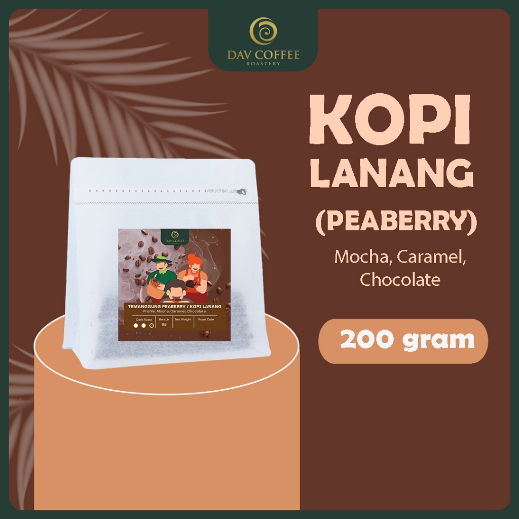 

Kopi Lanang/ Peaberry 200 gram