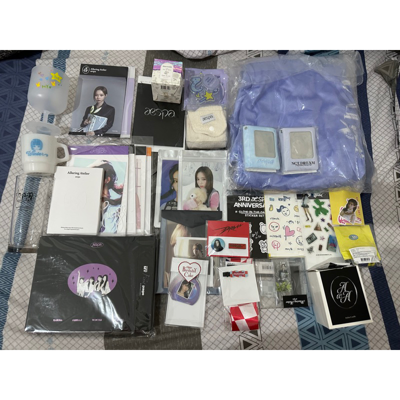 AESPA NCT Dream Official MD Merch Drama City My first page pop up Fanmeet Sweater Blanket T-Shirt Ba