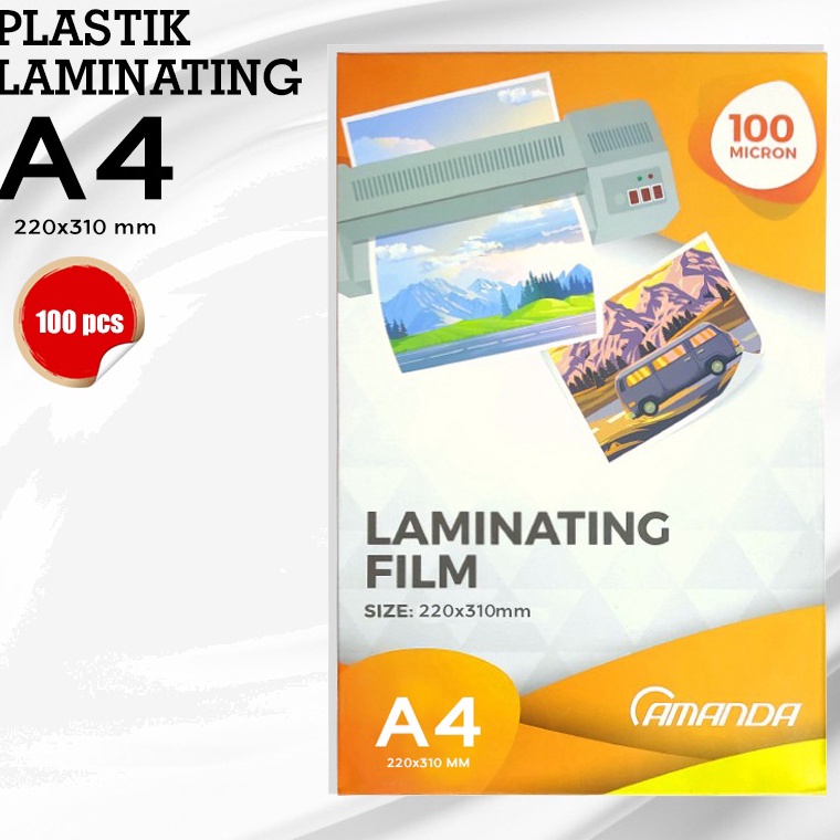 

KODE J36I Plastik Laminating A4 Amanda 1 MICRON size 22 x 31 mm