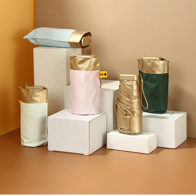 Payung mini / payung lipat mini gold /payung lipat anti UV