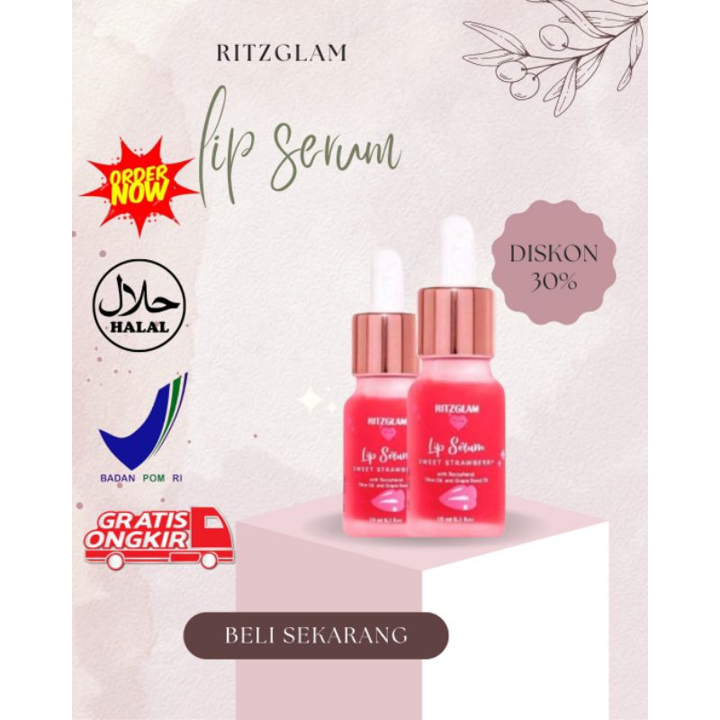 Ritzglam lip serum halal bayar di tempat