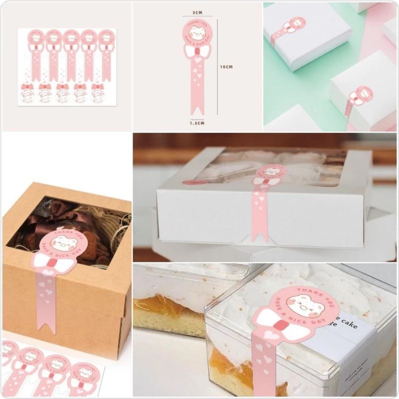 

stiker tq stiker thank you stiker segel box stiker handmade stiker lab - hitam 3 x 9