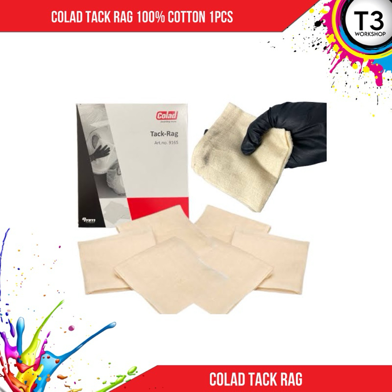 colad tack rag tack cloth yellow 100% cotton