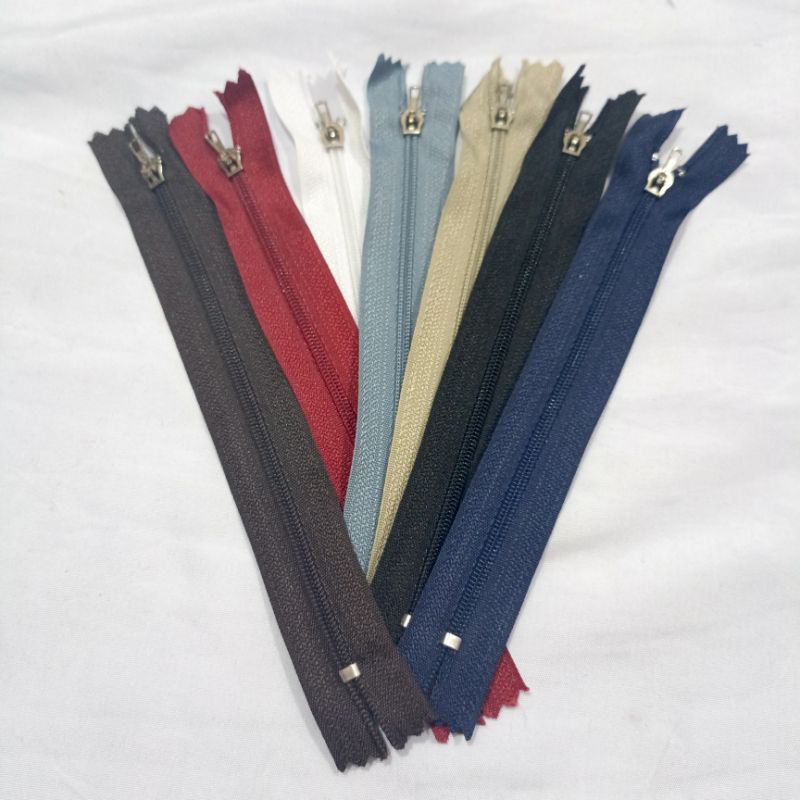 (Satuan) Resleting Celana Biasa Ukuran dan Warna Lengkap