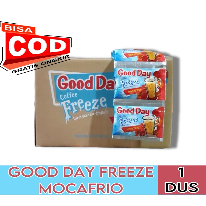 

Good Day Freeze Mocafrio 30gr [12 Renceng/ 120 Sachet/ 1 Dus]