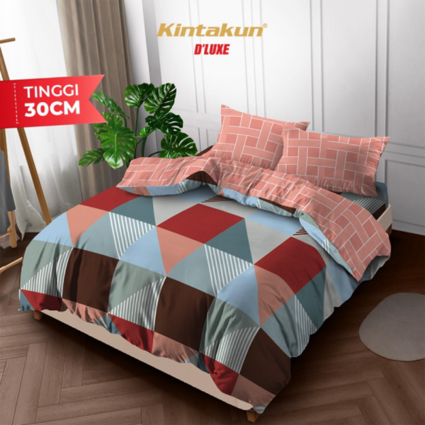 - Unik Kintakun x D’LUXE Berkualitas 200 Set Bedcover 30cm Rafly 160 Fitted / Aesthetic 180 160