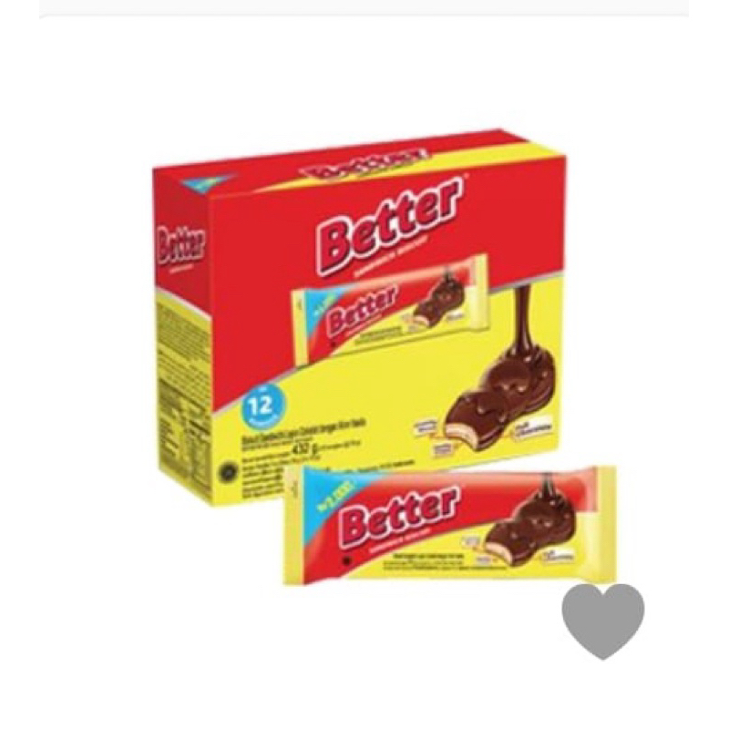 

BETTER sandwich biskuit Vanilla 30gram box