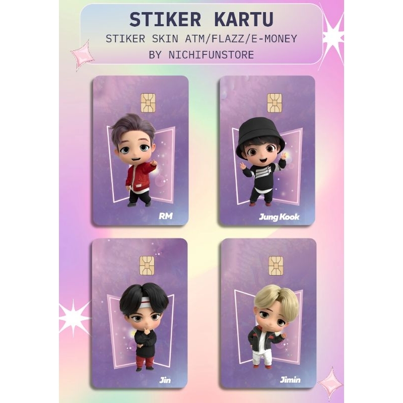 

STIKER SKIN CARD BTS HOLOGRAM/STIKER BTS HOLOGRAM