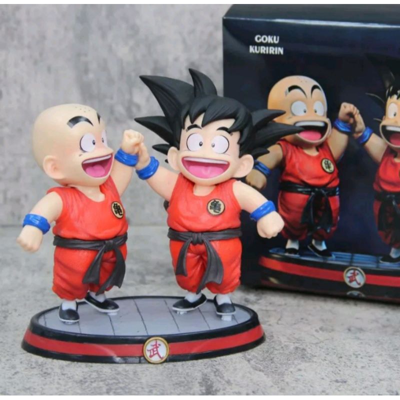 Sun goku figure dragon ball krillin set