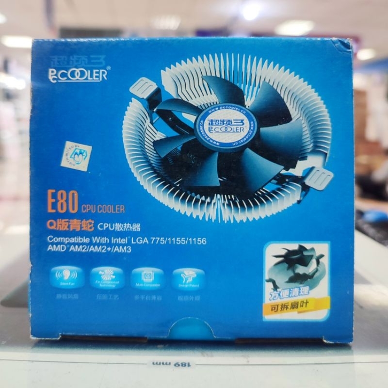 Fan Processor PcCooler / PC Cooler E80 INTEL LGA 775 / 1155 / 1156 / AMD AM2 / AM2+ / AM3 [ SALE TER