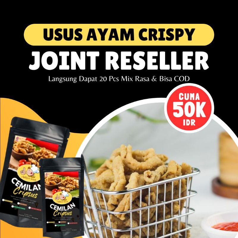 

PAKET USAHA KRIPIK USUS 50K Dapat 20