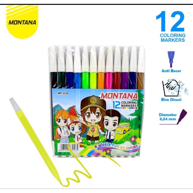 

Spidol Warna isi 12pcs Color Marker