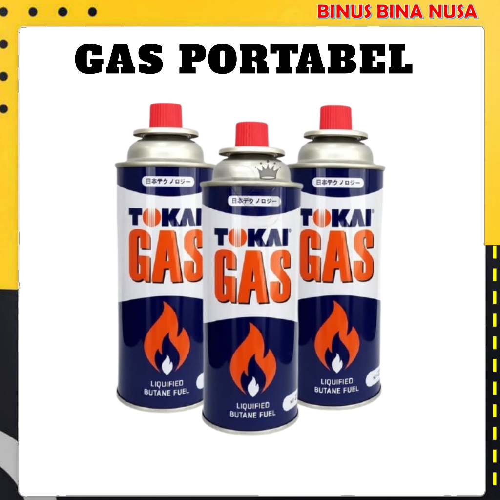 GAS PORTABLE TOKAI / GAS KOMPOR PORTABLE TOKAI / TABUNG GAS PORTABLE / TABUNG GAS SERBAGUNA TOKAI 23