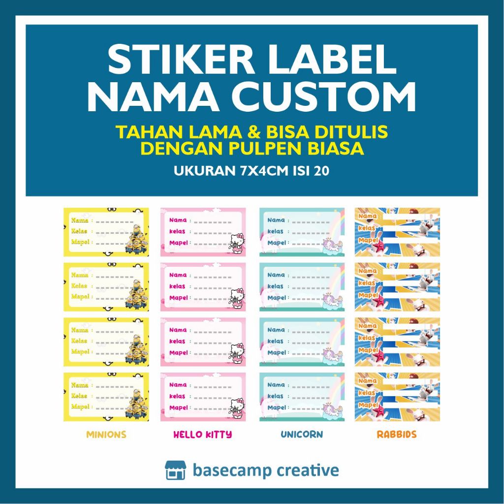 

Stiker Mapel - Label Buku Pelajaran Sekolah - Stiker mata pelajaran ISI 20 COSTOM NAMA STIKER MATA PELAJARAN COSTOM NAMA DAN KELAS