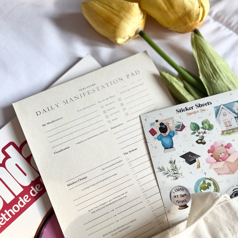 

Daily Manifestation Pad / Law of Attraction / Daily Planner / Notepad