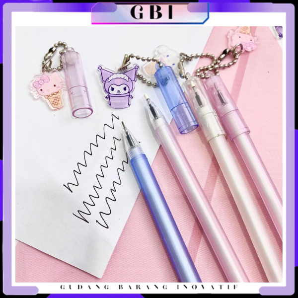 

GBI Pena Gel Bolpen Unik Alat Tulis Kantor Pulpen Lucu Aesthetic Pen Gantungan Motif Kartun Bolpoint Karakter