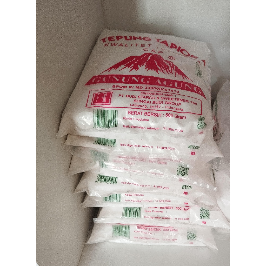 

Tepung Tapioka Kanji Rose Brand 500gram Tapioca