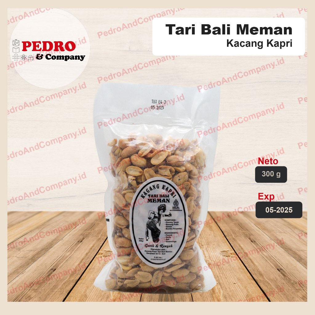 

Kacang kapri tari bali meman 300 gram - peanut khas bali oleh oleh ASLI