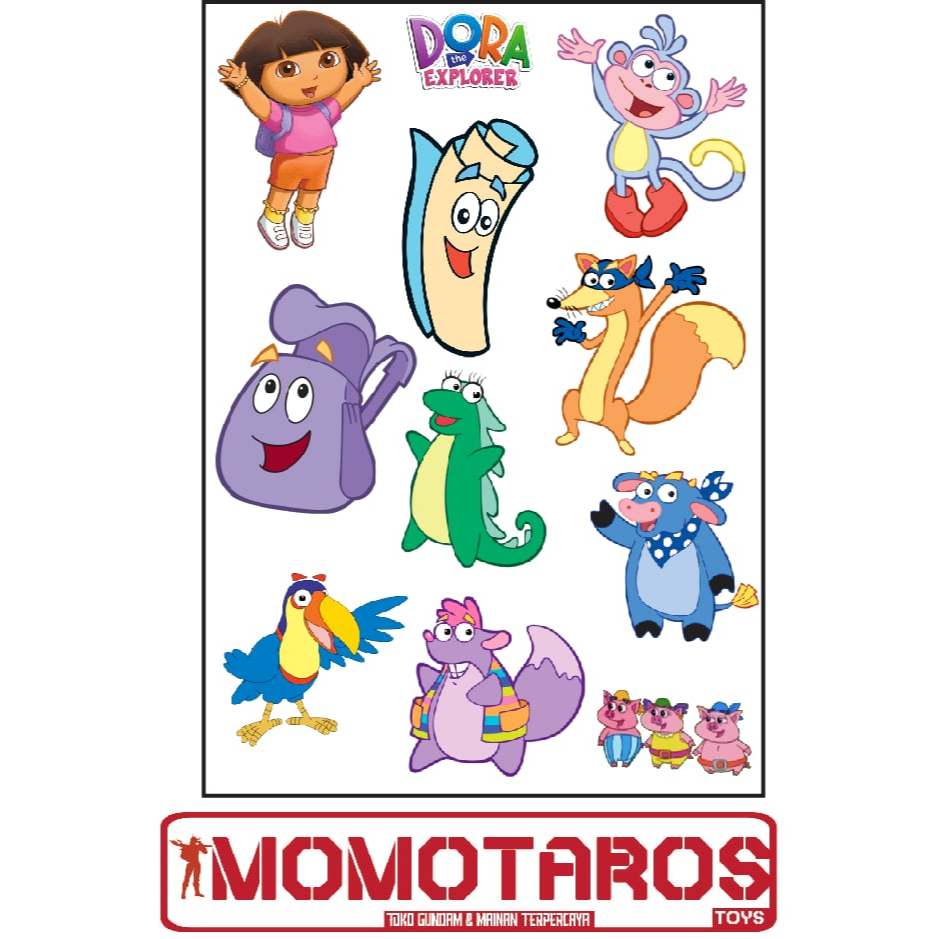 

Sticker murah antiair transparan Dora The Ecpoler 1 pc