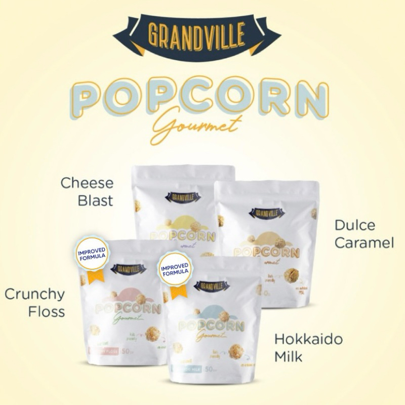 

Grandville Popcorn Gourmet Cemilan Anak Tanpa MSG & Pengawet 50g