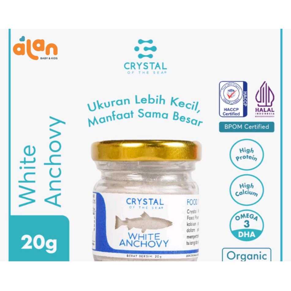 

⭐️ Alan Baby Kids ⭐️ Crystal of the Sea | White Anchovy Powder Box (4GR x 10 Sachet) | Bubuk Ikan Teri Nasi / Whitebait - Bumbu Kaldu MPASI NON MSG SACHET