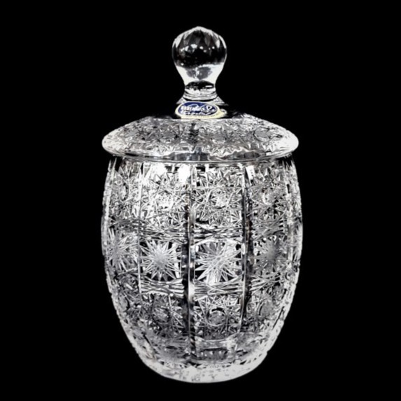 Bohemia Crystal 500PK Jar 1912 - Toples Labu Kristal Bohemia - 100% authentic Made in Czech Republic