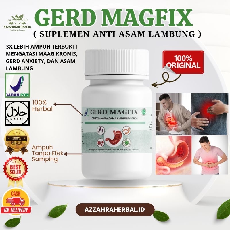 GERD MAGFIX Obat Maag Kronis Obat Asam Lambung Atasi Infeksi Lambung Paling Ampuh - Obat Magh Akut L