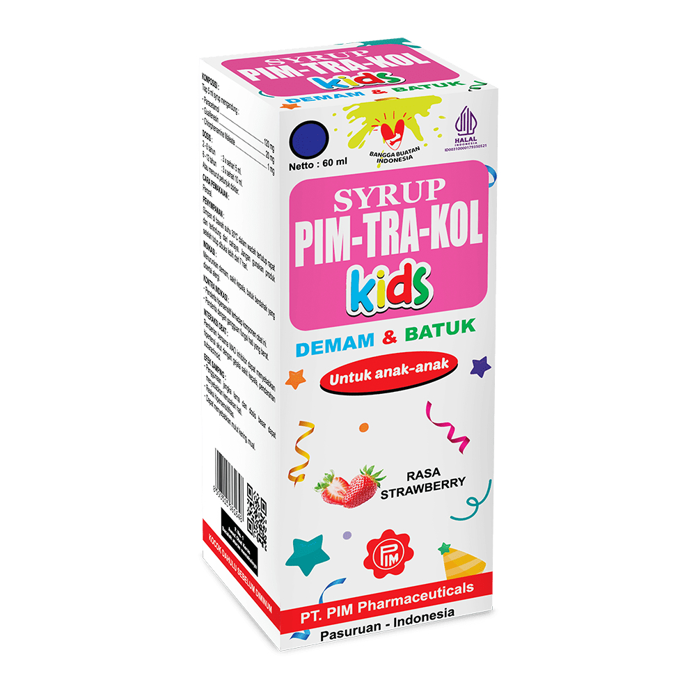 pimtrakol kids obat batuk dan demam anak pim-tra-kol