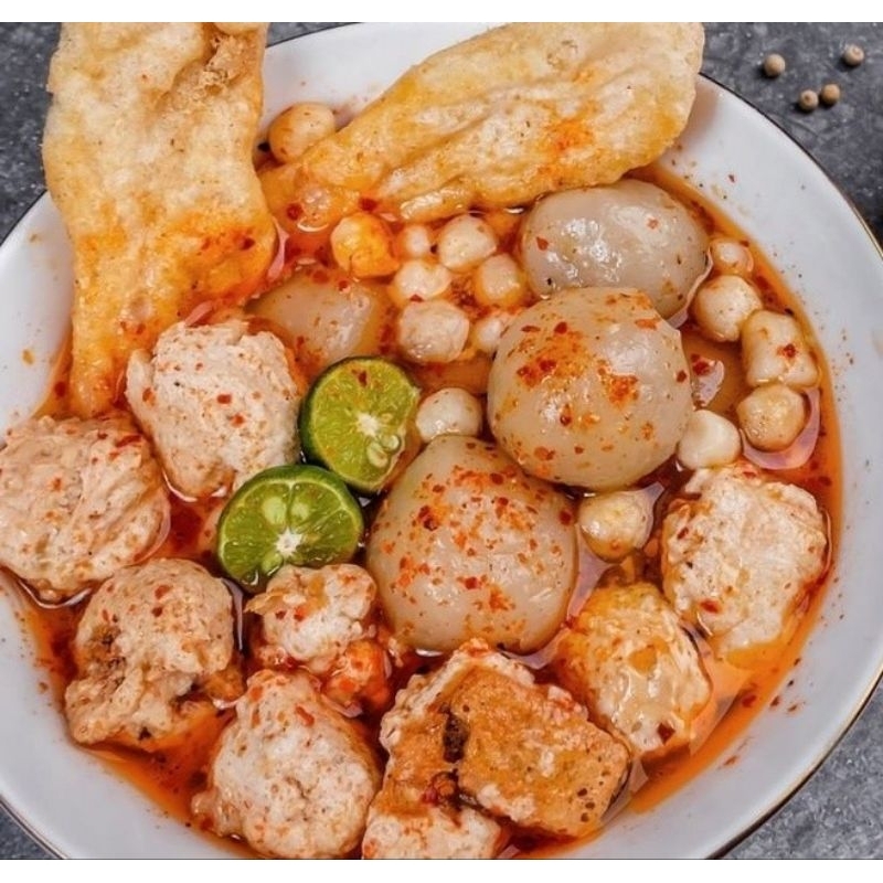 

Baso Aci Kuah pedas Sambal Garut Mantap pedas nampol baso aci instan garut
