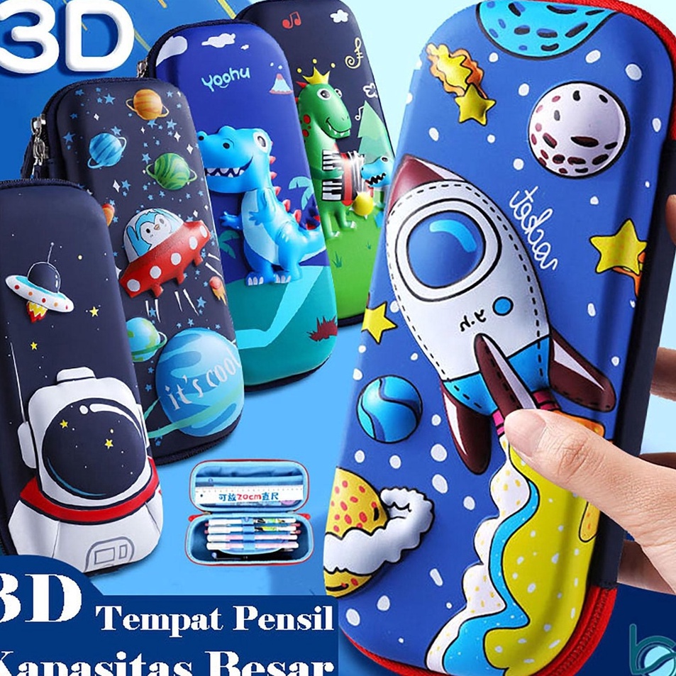 

Tempat Pensil 3D Motif Kartun Anak Anak3D Children Pencil CaseBahan EVA Anti Air Best Stationary