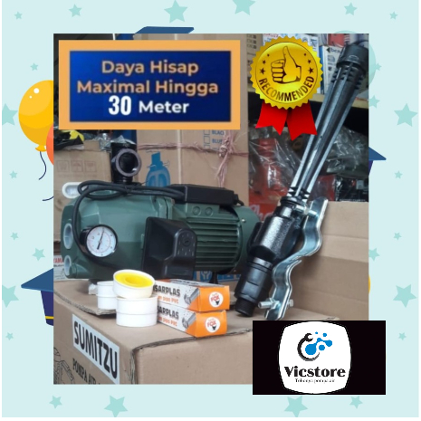 Garansi pompa air Sumitzu DP 255 A jet pump automatic 30 meter sumur dalam 250 watt otomatis NON Tab