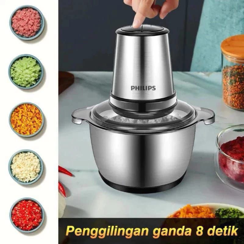 SALE MURAH Blender Chopper Philips Food Prosesor 21 Penggiling bumbu Daging Serbaguna
