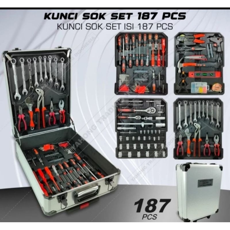 Kunci Sock Sok Set 187 Pcs Socket Tool Kit